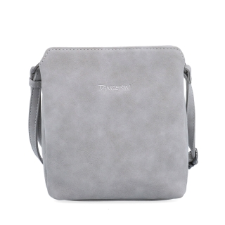 Praktická crossbody kabelka s členěným vnitřkem Tangerin materiál syntetická kůže zapínání na zip barva šedá velikost malá 1117 SS Zepředu