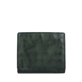Malá kožená peněženka s unisex designem Noelia Bolger materiál kůže barva zelená velikost malá 5133 NB ZE Zezadu