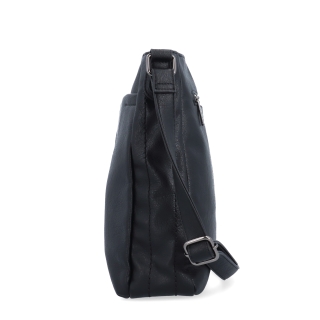 Crossbody kabelka s nastavitelným popruhem Tangerin materiál syntetická kůže zapínání na zip barva černá velikost střední 8049 C Z boku