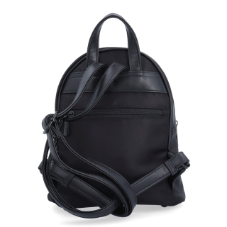 Malý nylonový batůžek pro ženy Carmelo materiál nylon zapínání na zip barva černá velikost malá 6604 C Zezadu