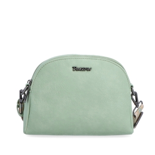 Malá crossbody kabelka svýrazným popruhem Tangerin materiál syntetická kůže zapínání na zip barva zelená velikost malá 8044 ZE Zepředu