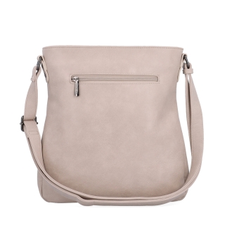 Crossbody kabelka Tangerin materiál syntetická kůže zapínání na zip barva růžová velikost střední 8004 LI Zezadu