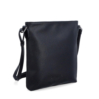 Crossbody kabelka na zip Carmelo materiál syntetická kůže zapínání na zip barva černá velikost malá 4324 C