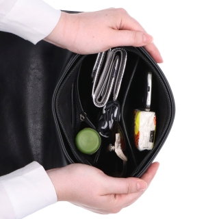 Nadčasová crossbody kabelka s klopou Le Sands materiál syntetická kůže zapínání s klopou barva koňaková velikost malá 7724 KO Vnitřek
