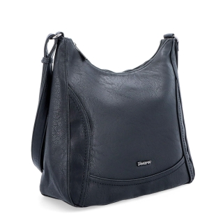 Městská crossbody kabelka ze syntetické kůže Tangerin materiál syntetická kůže zapínání na zip barva černá velikost střední 8046 C