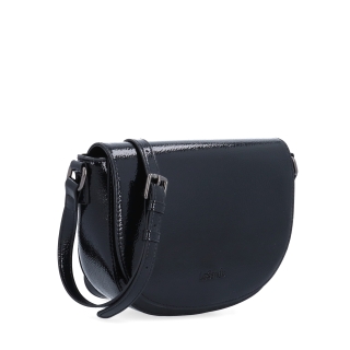 Elegantní crossbody kabelka s klopou Le Sands materiál syntetická kůže zapínání s klopou barva černá velikost malá 4647 C