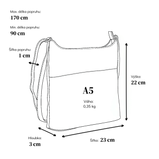 Kožená crossbody kabelka pro každý den Noelia Bolger materiál kůže zapínání na zip barva tyrkysová velikost malá NB 2404 TYR Rozměry