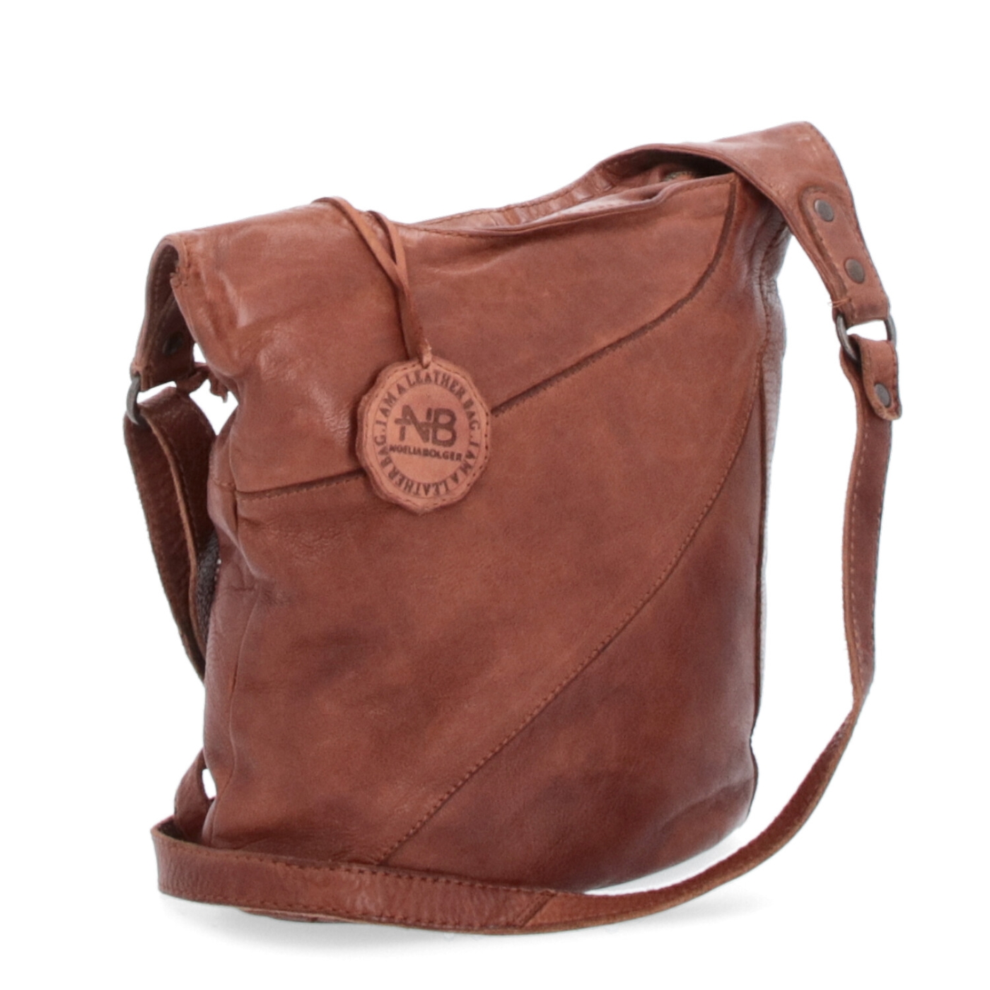Elegantní kožená crossbody kabelka s kapsami
