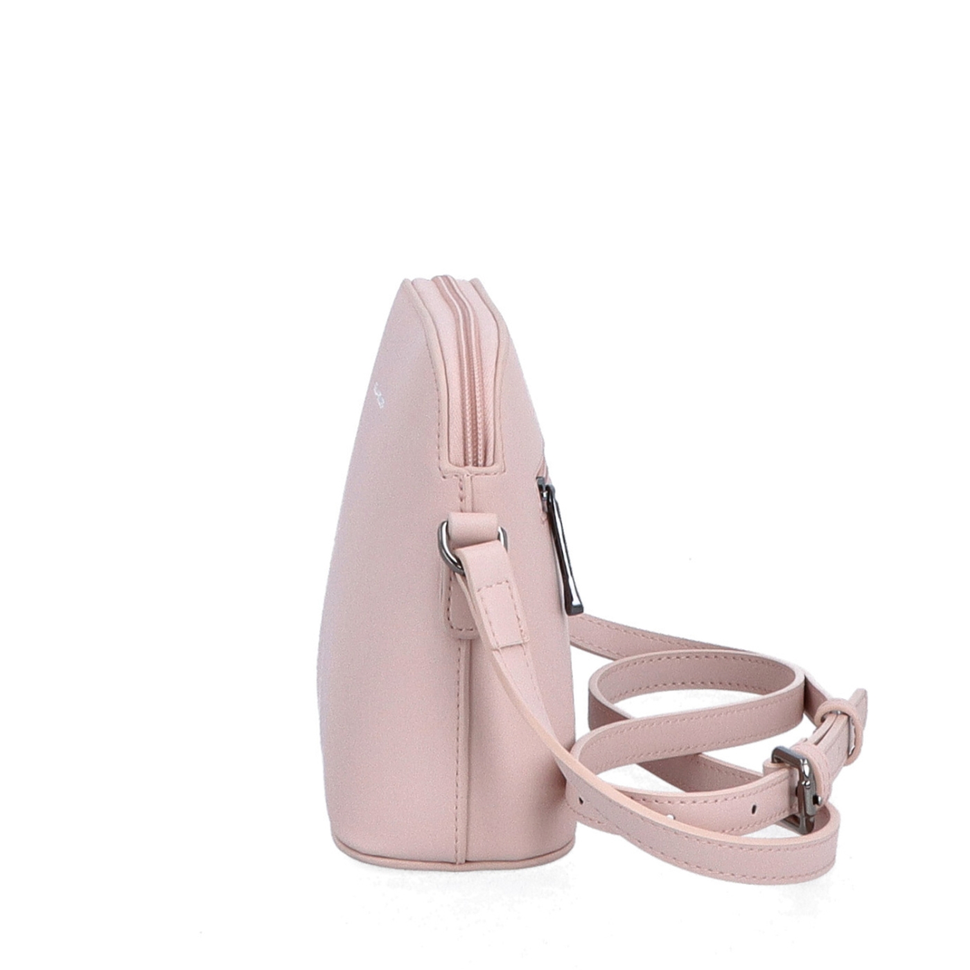 Kožená kabelka crossbody Noelia Bolger Noelia Bolger materiál kůže zapínání na zip barva růžová velikost malá NB 0096 R Z boku