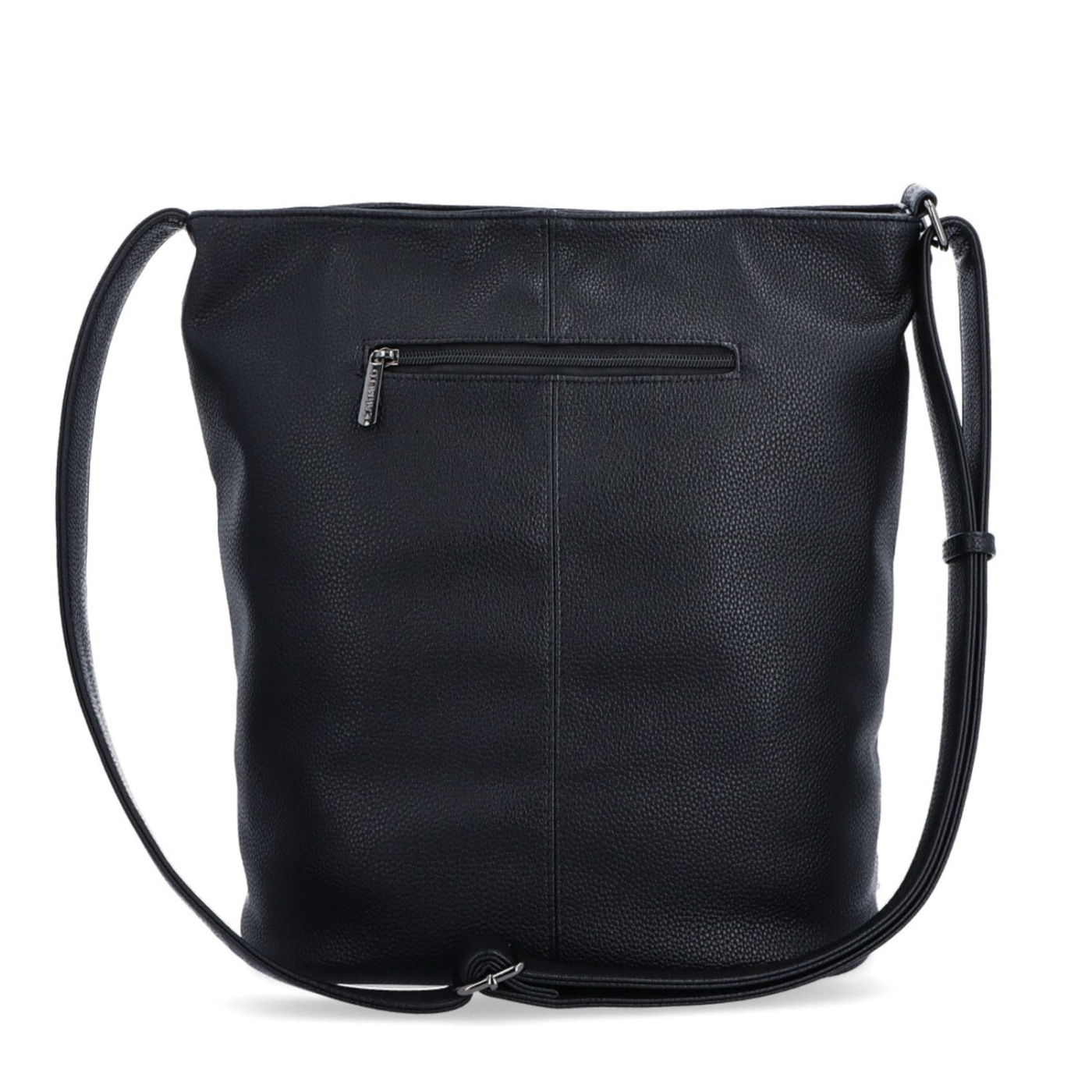 Velká crossbody kabelka Carmelo materiál syntetická kůže zapínání na zip barva černá velikost velká 4322 C Zezadu