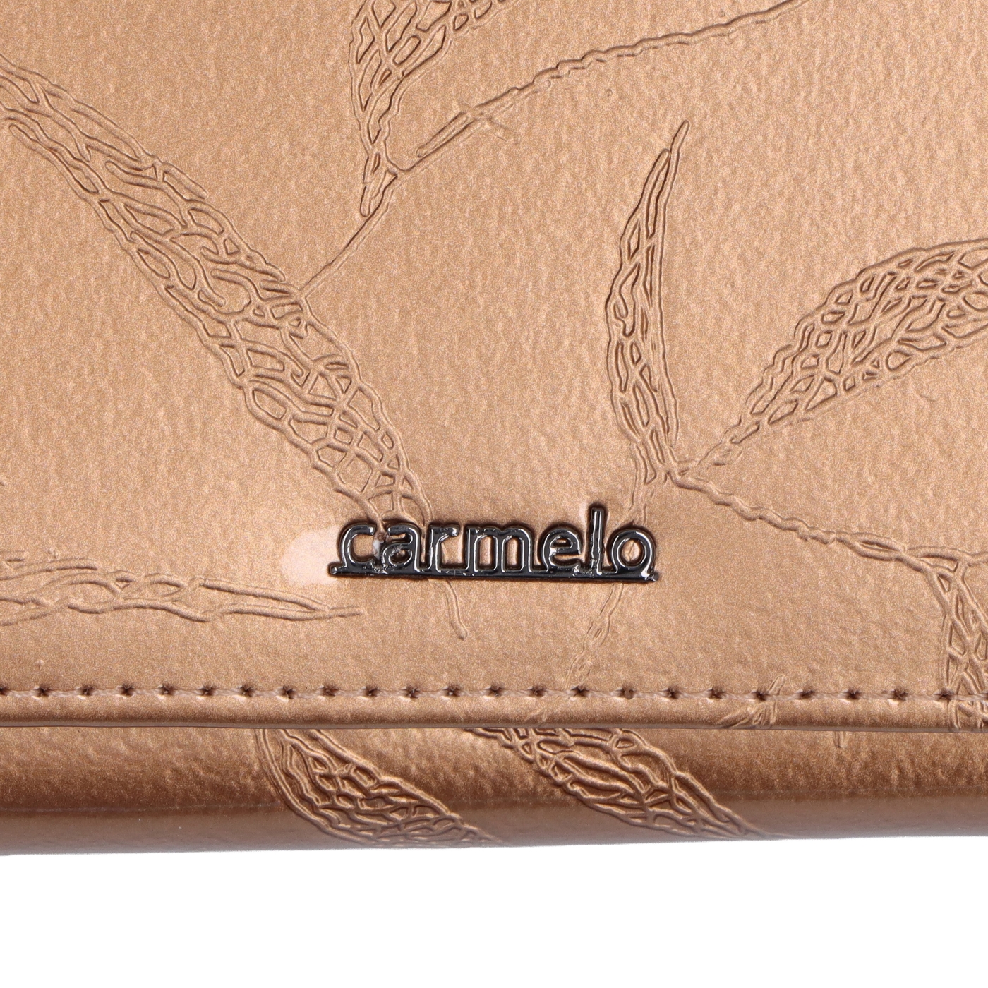 Elegantní lakovaná kožená peněženka Carmelo materiál kůže zapínání na zip barva metalická velikost malá 2105 L ZL Logo