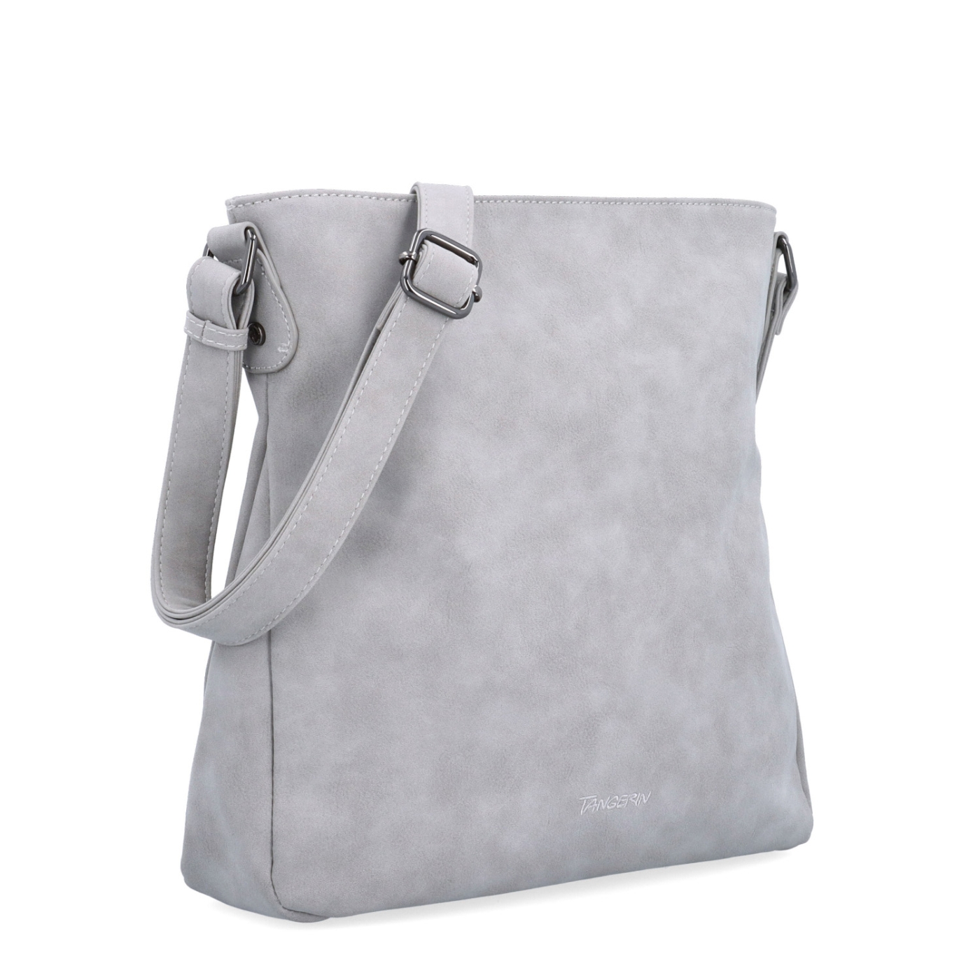 Stylová crossbody kabelka s čistým designem Tangerin materiál syntetická kůže zapínání na zip barva šedá velikost střední 1101 SS