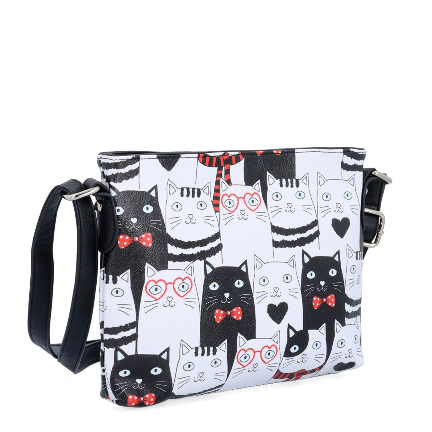Crossbody kabelka s veselým potiskem Indee materiál syntetická kůže zapínání na zip barva multicolor velikost malá 9306 01 C