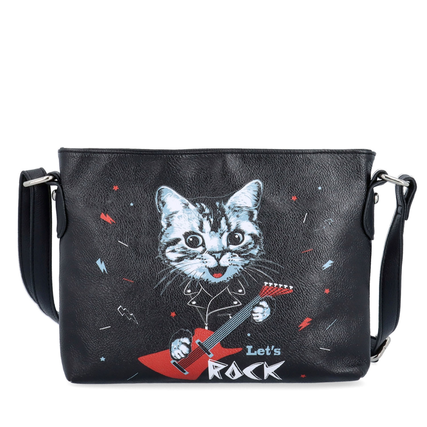Crossbody kabelka s veselým potiskem Indee materiál syntetická kůže zapínání na zip barva multicolor velikost malá 9306 04 C
