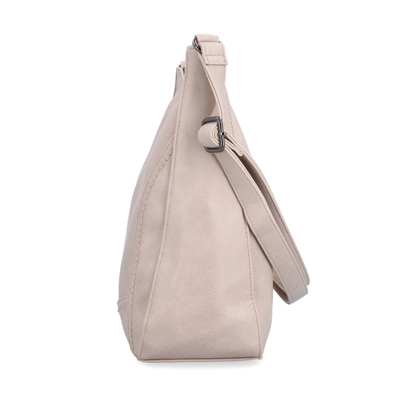Městská crossbody kabelka ze syntetické kůže Tangerin materiál syntetická kůže zapínání na zip barva růžová velikost střední 8046 LI Z boku