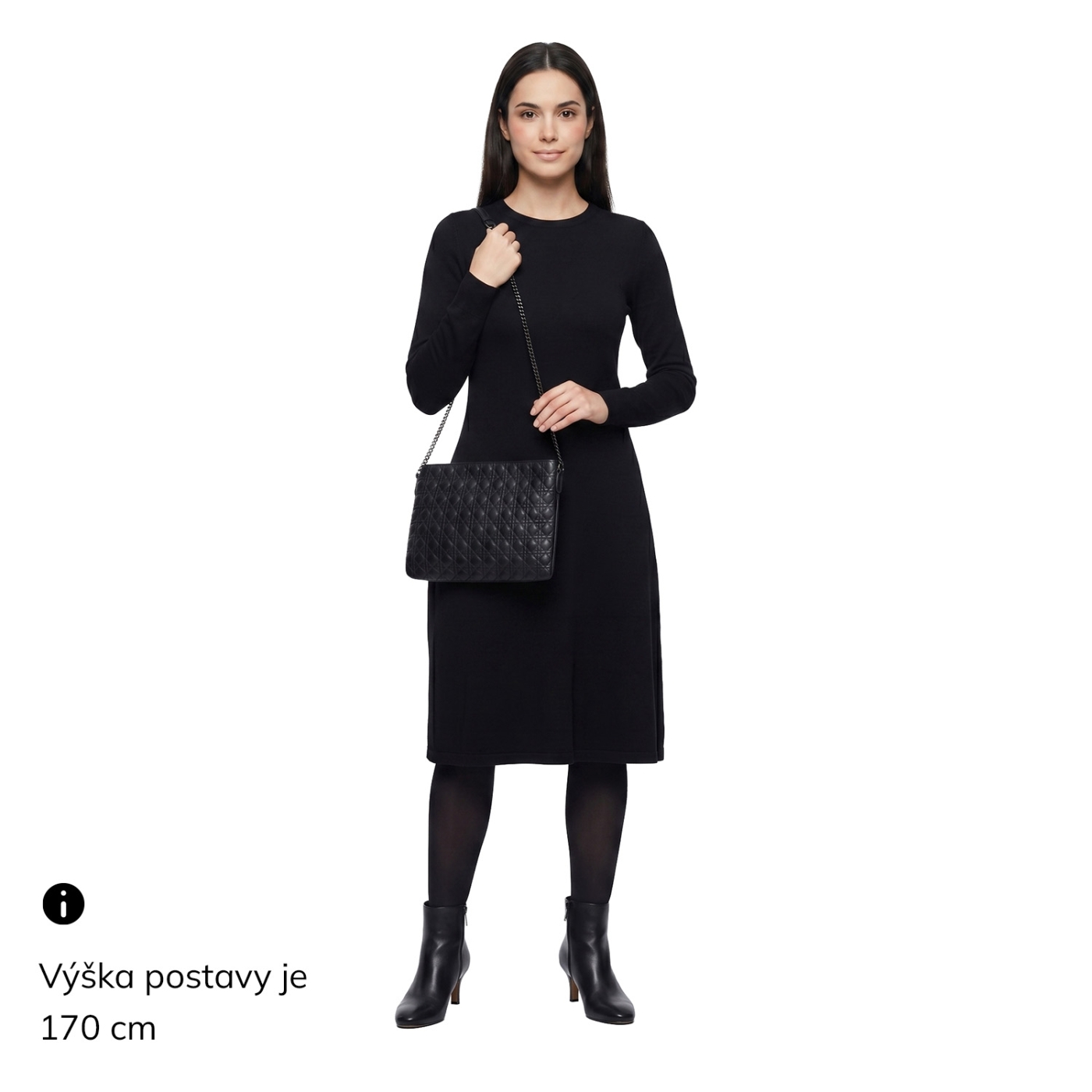 Elegantní kabelka s prošívaným povrchem Le Sands materiál syntetická kůže zapínání na zip barva metalická velikost malá 4376 TI Na postavě