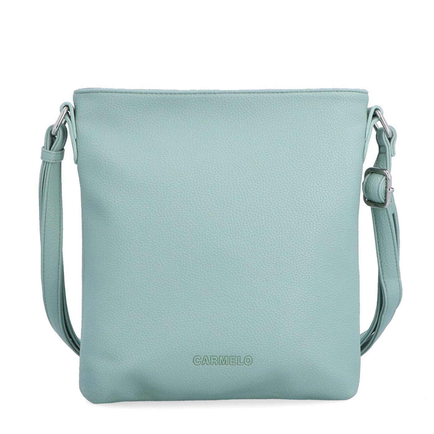 Crossbody kabelka na zip Carmelo materiál syntetická kůže zapínání na zip barva zelená velikost malá 4324 SZE Zepředu