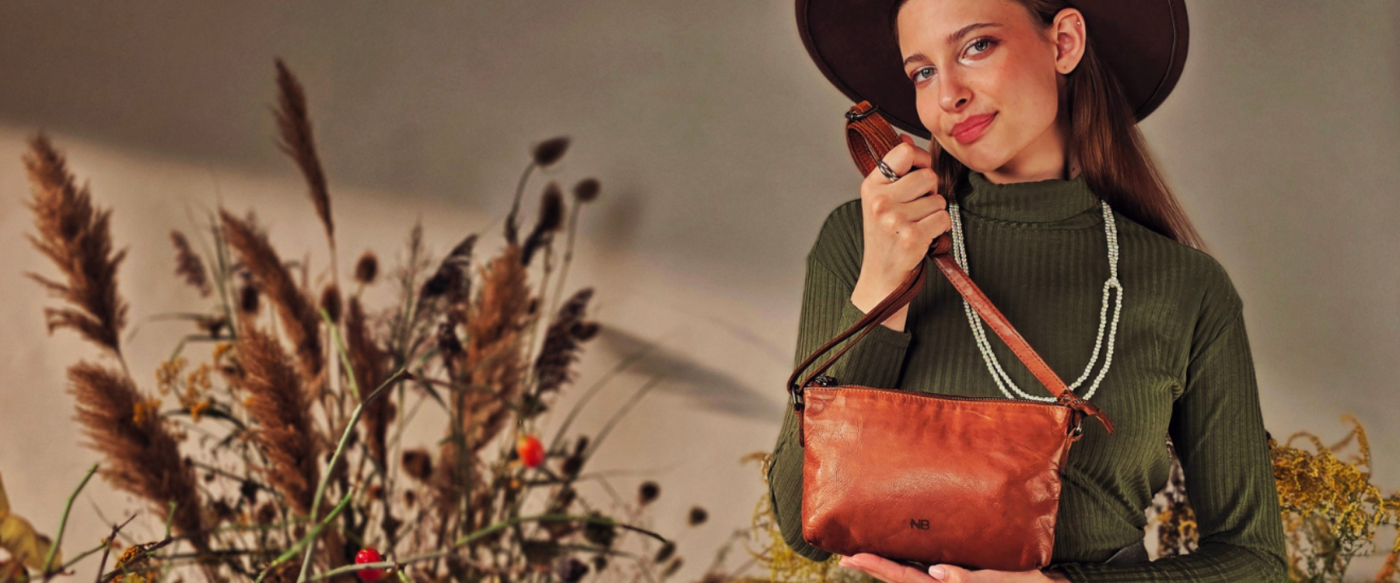 Stylová kabelka Noelia Bolger, kožená kabelka