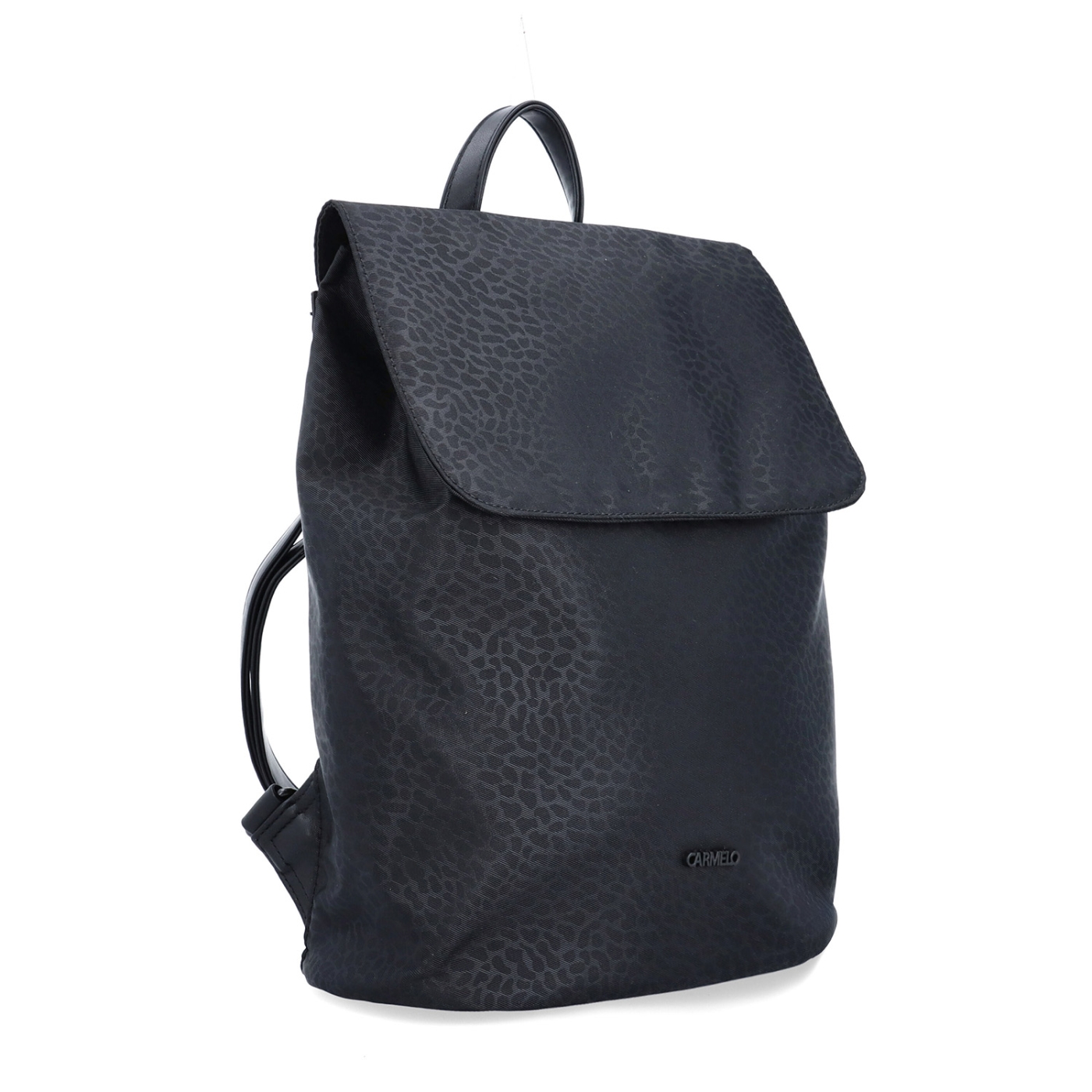 Městský nylonový batoh v moderním střihu Carmelo materiál nylon zapínání na zip barva černá velikost střední 6608 C LE