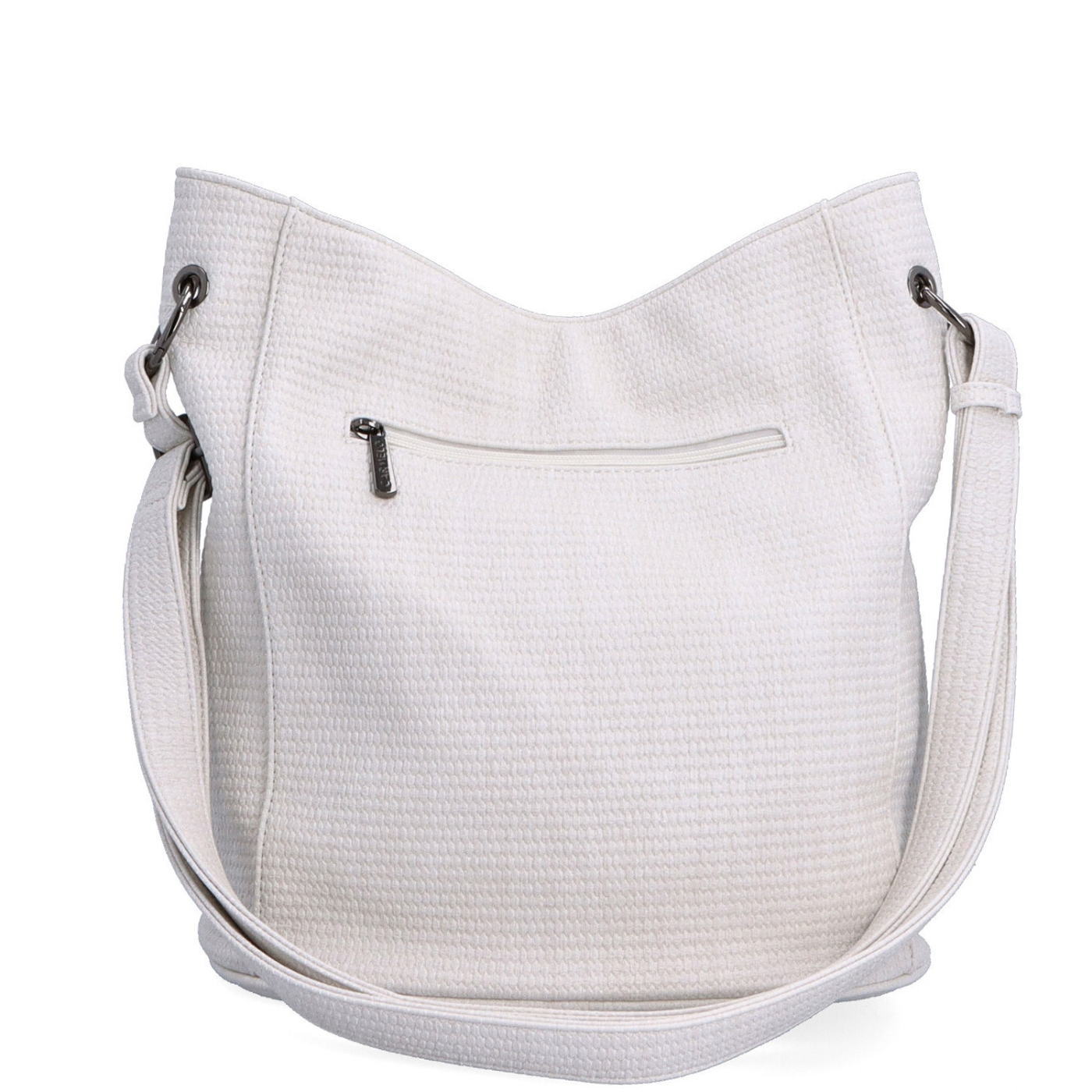 Crossbody kabelka v elegantním designu Carmelo materiál syntetická kůže zapínání na zip barva béžová velikost střední 4339 K Zezadu