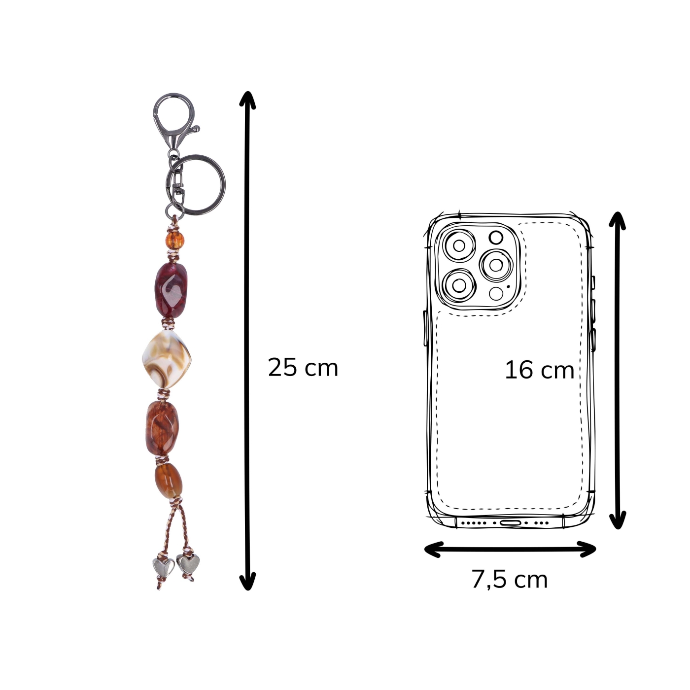 Ozdobný přívěsek s korálky Indee materiál akryl barva multicolor D036