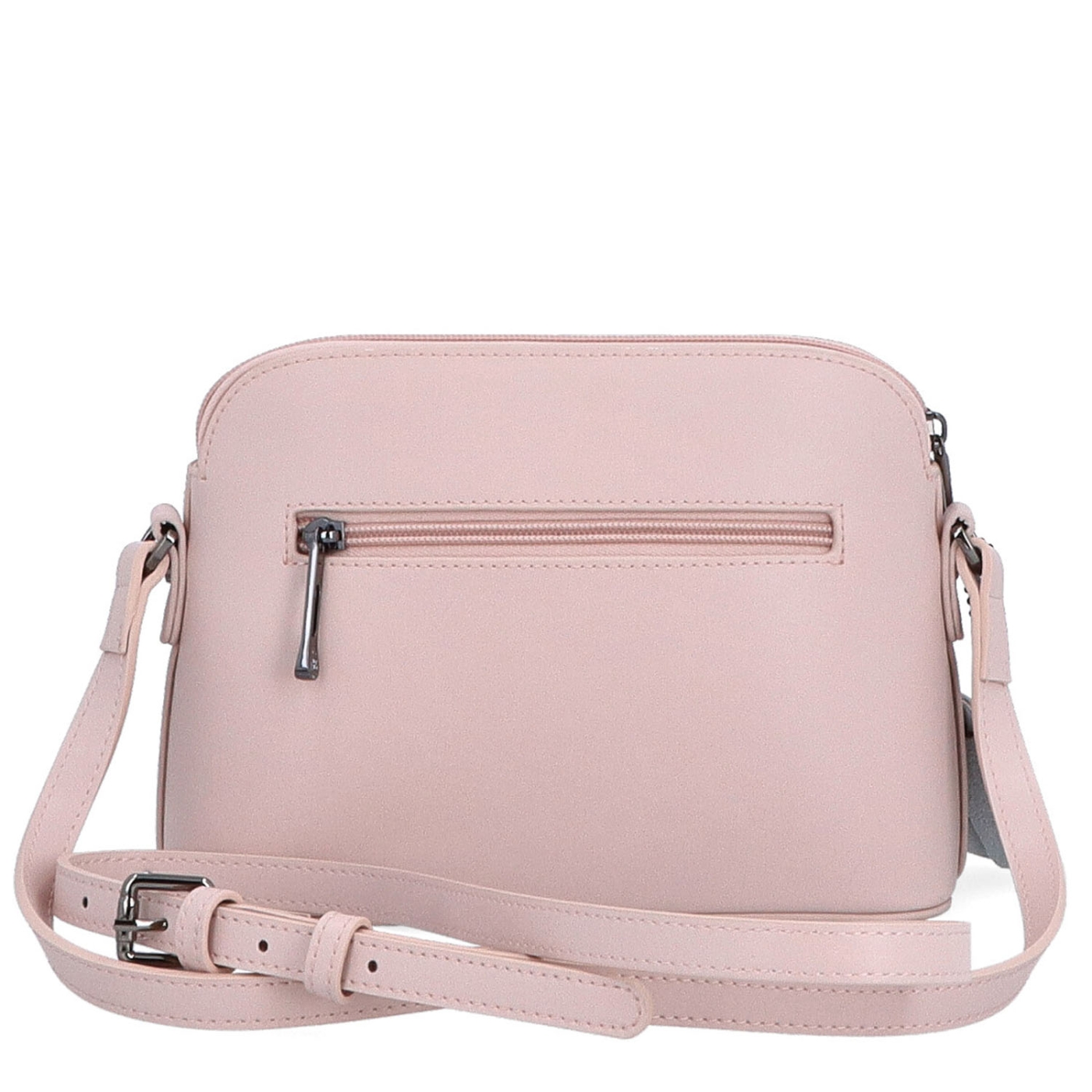 Kožená kabelka crossbody Noelia Bolger Noelia Bolger materiál kůže zapínání na zip barva růžová velikost malá NB 0096 R Zezadu