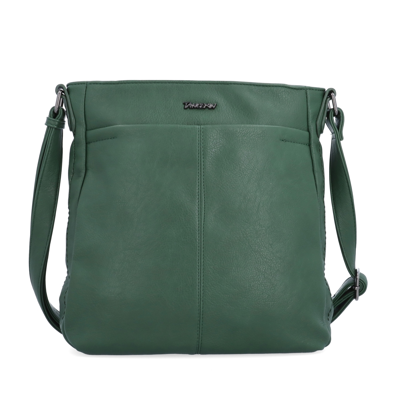 Crossbody kabelka s nastavitelným popruhem Tangerin materiál syntetická kůže zapínání na zip barva zelená velikost střední 8049 TZE Zepředu