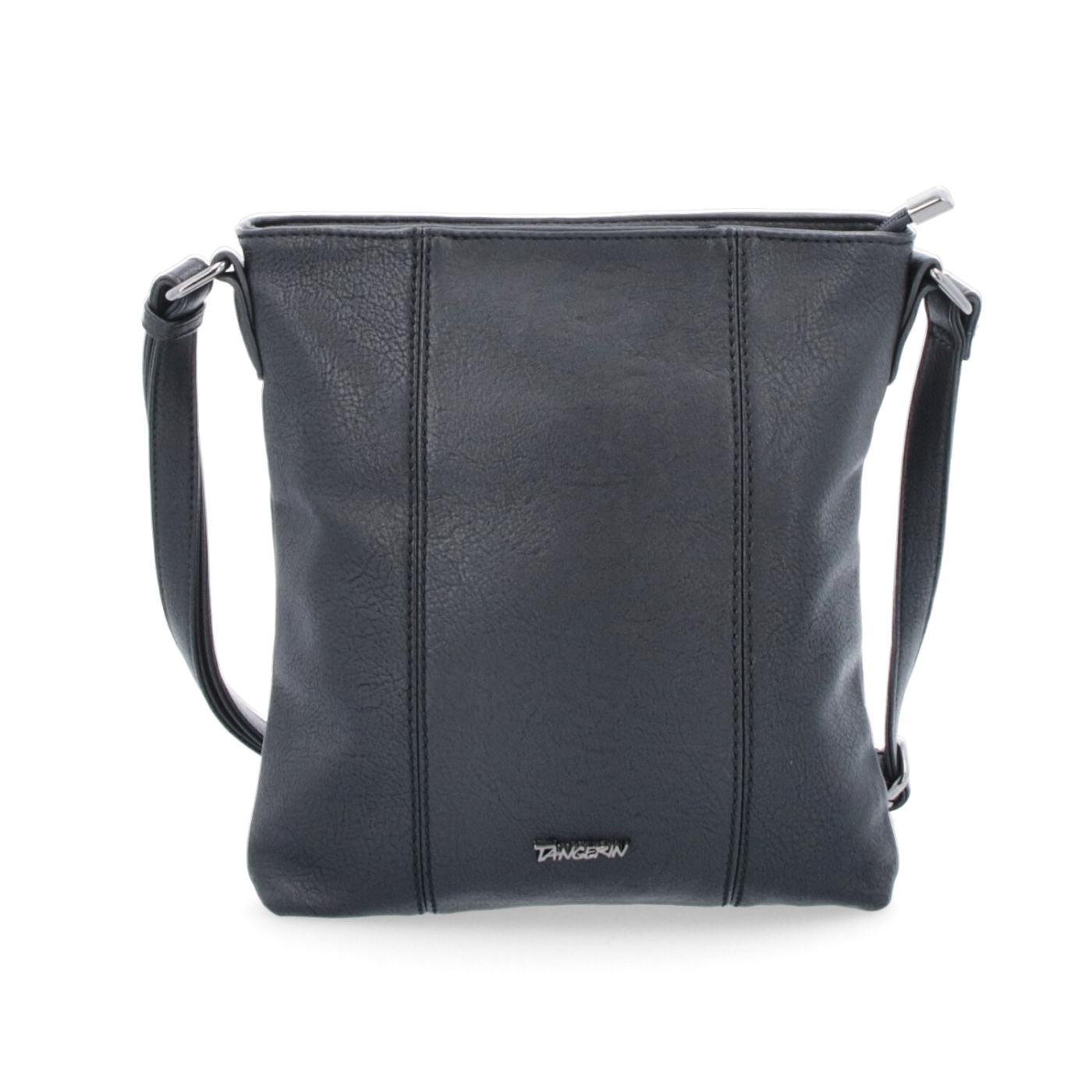 Malá sportovní crossbody kabelka Tangerin materiál syntetická kůže zapínání na zip barva černá velikost malá 8011 C Zepředu