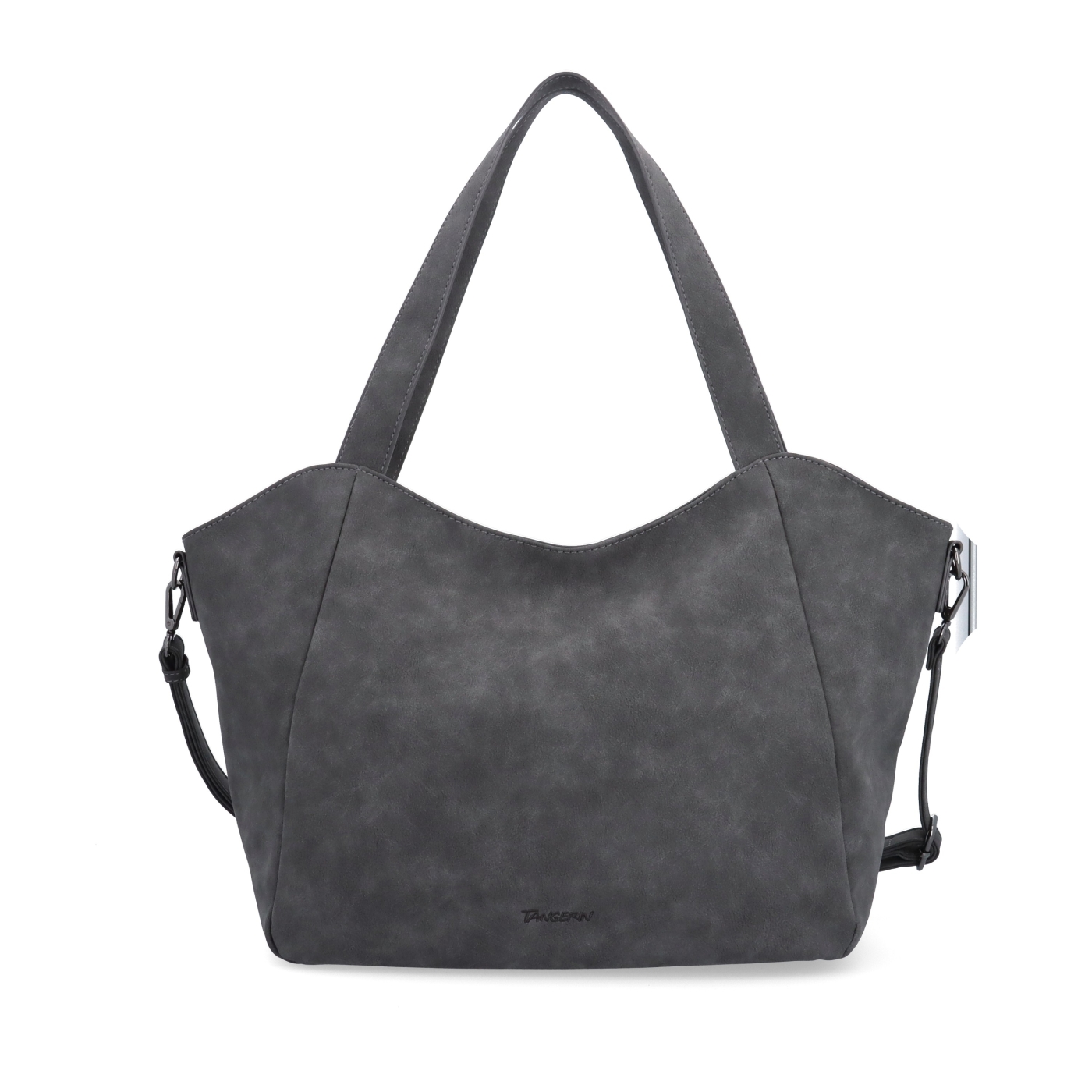 Velká kabelka na rameno s crossbody popruhem Tangerin materiál syntetická kůže zapínání na zip barva šedá velikost velká 1120 ANT Zepředu