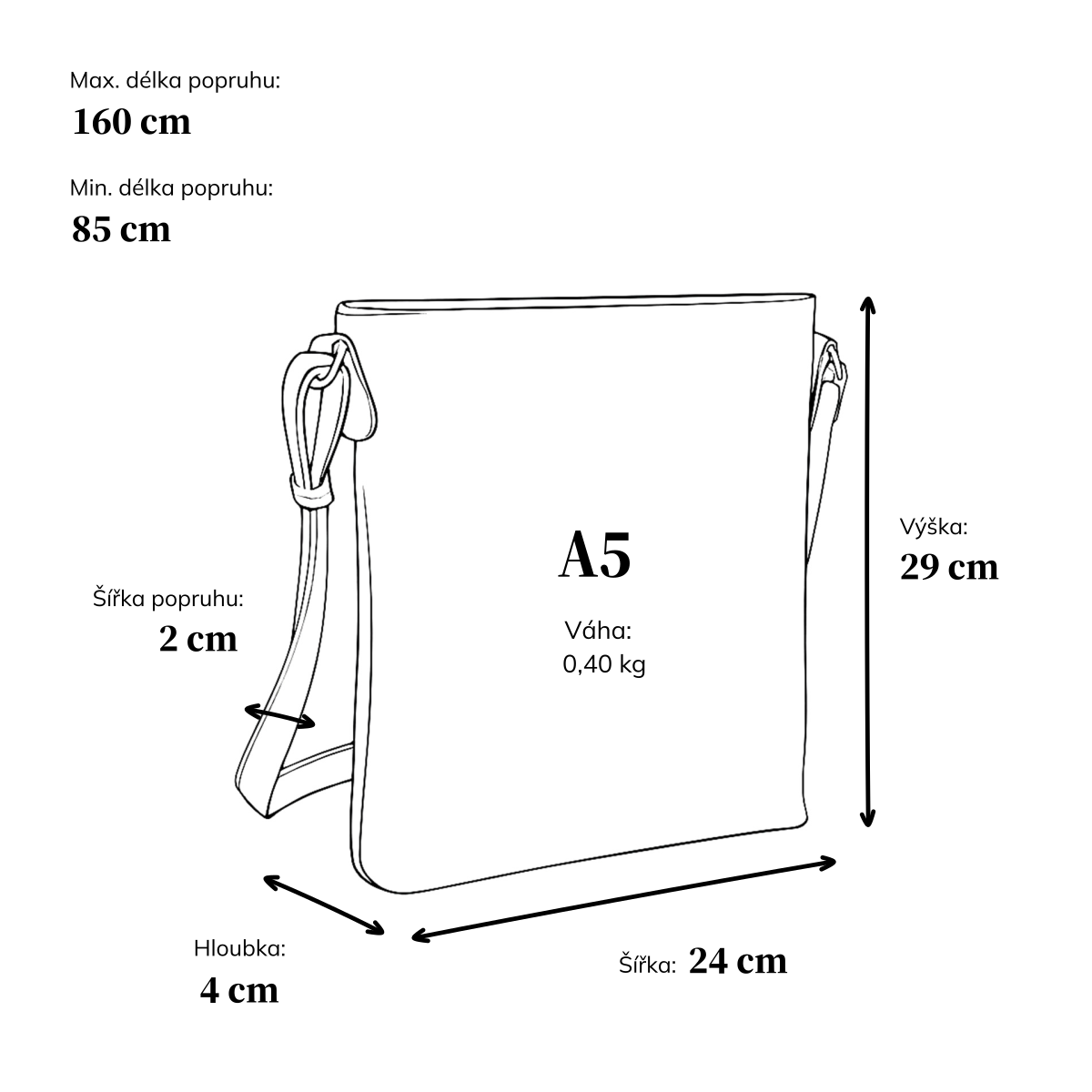 Crossbody kabelka na zip Carmelo materiál syntetická kůže zapínání na zip barva růžová velikost malá 4324 LI Rozměry