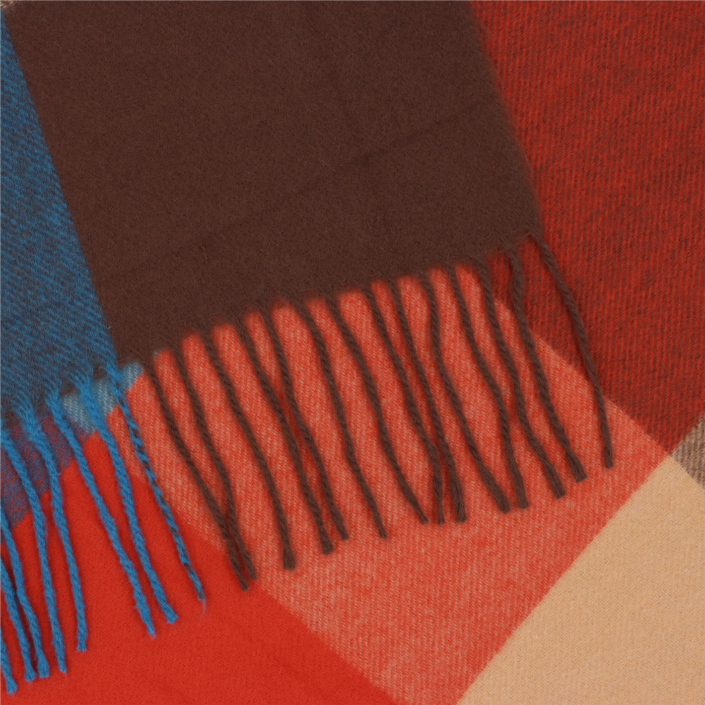 Příjemná šála s kostkovaným vzorem Noelia Bolger materiál Polyester s příměsí vlny barva multicolor KZ002 - 07