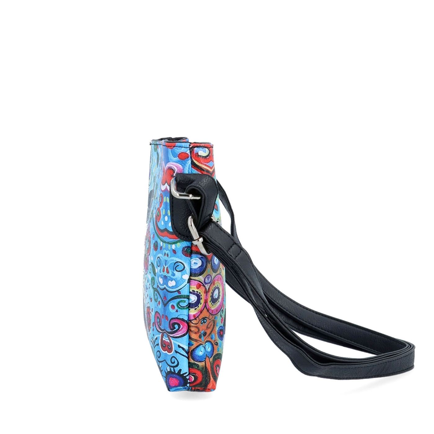 Crossbody kabelka s veselým potiskem Indee materiál syntetická kůže zapínání na zip barva multicolor velikost malá 9306 05 C