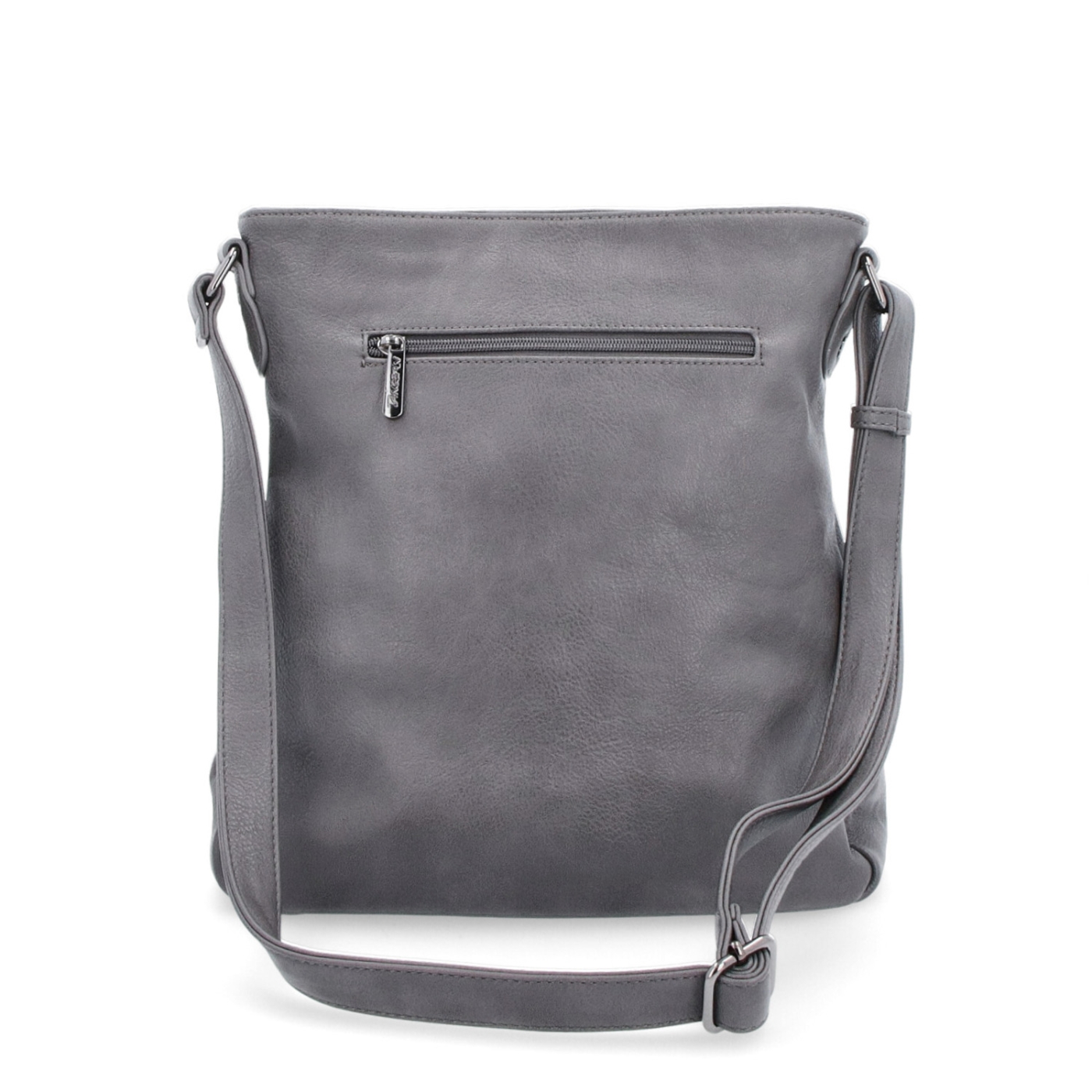 Crossbody kabelka s vnějšími kapsami Tangerin materiál syntetická kůže zapínání na zip barva šedá velikost střední 8008 TS Zezadu