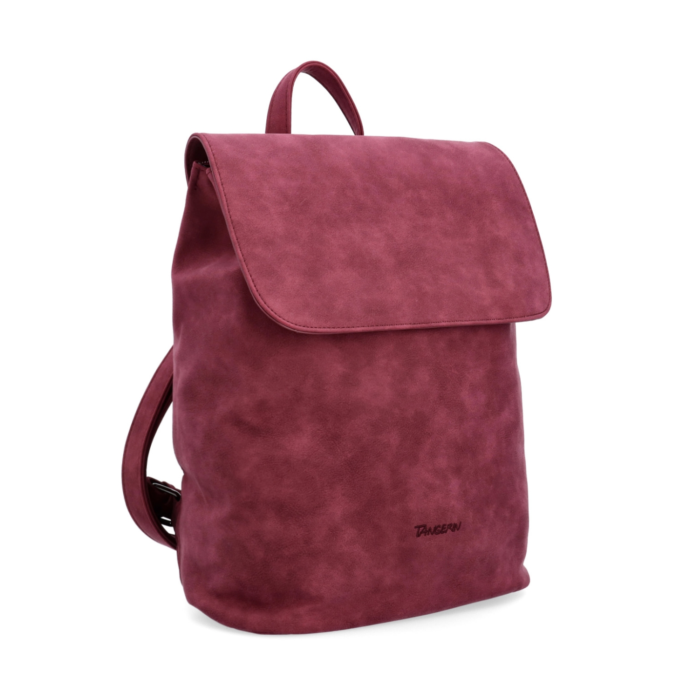 Elegantní městský batoh ze syntetiky Tangerin materiál syntetická kůže zapínání na zip barva vínová velikost střední 1100 BO