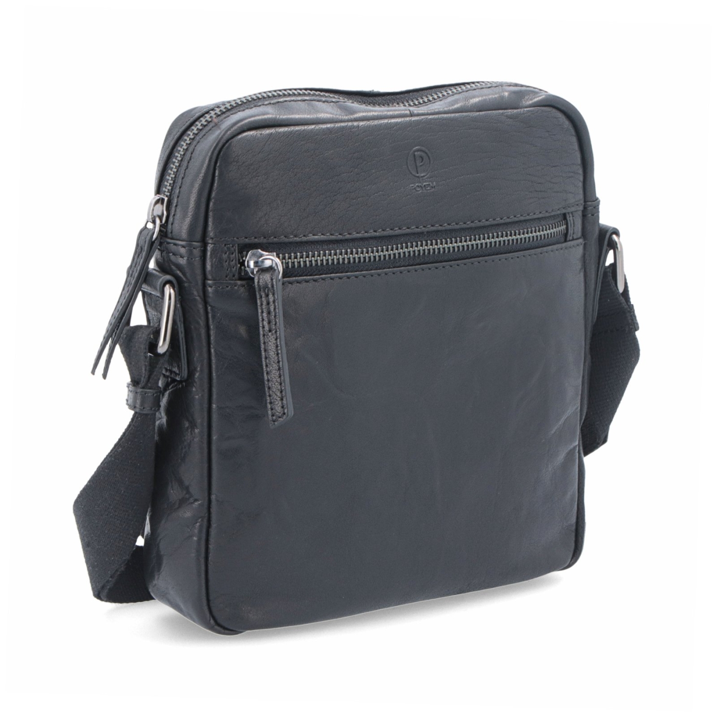Kožená crossbody taška s kapsami