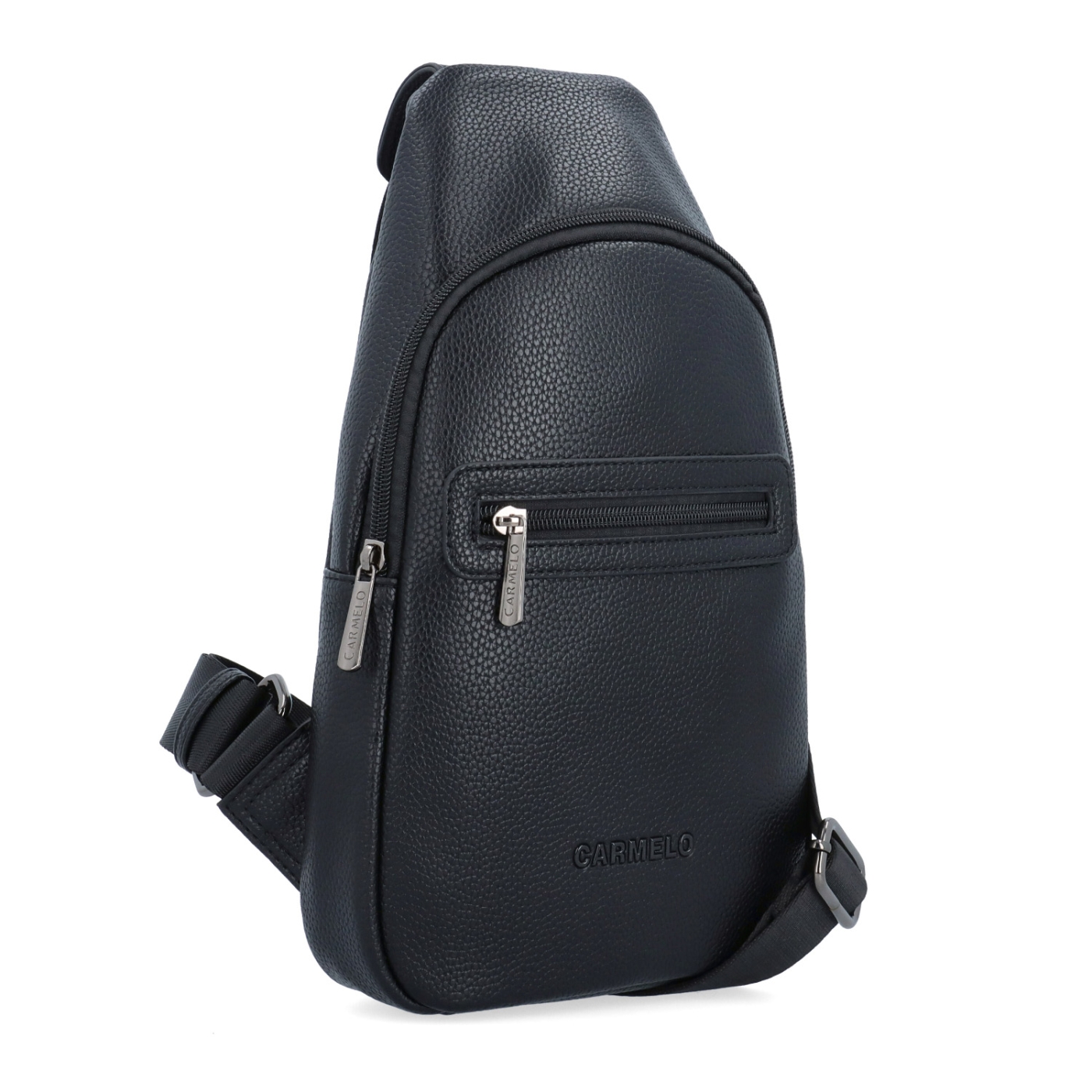 Praktický bodybag na zip Carmelo materiál syntetická kůže zapínání na zip barva černá velikost střední 4356 C