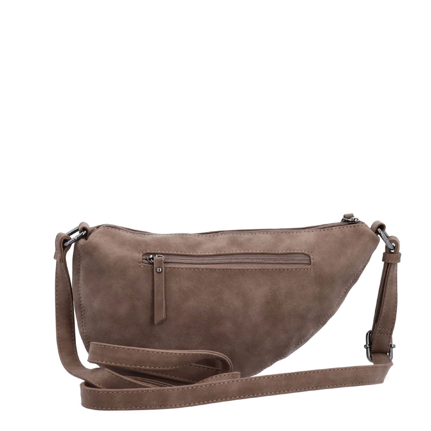 Kabelka typu moonbag ze syntetické kůže Tangerin materiál syntetická kůže zapínání na zip barva hnědá velikost malá 1111 H Zezadu