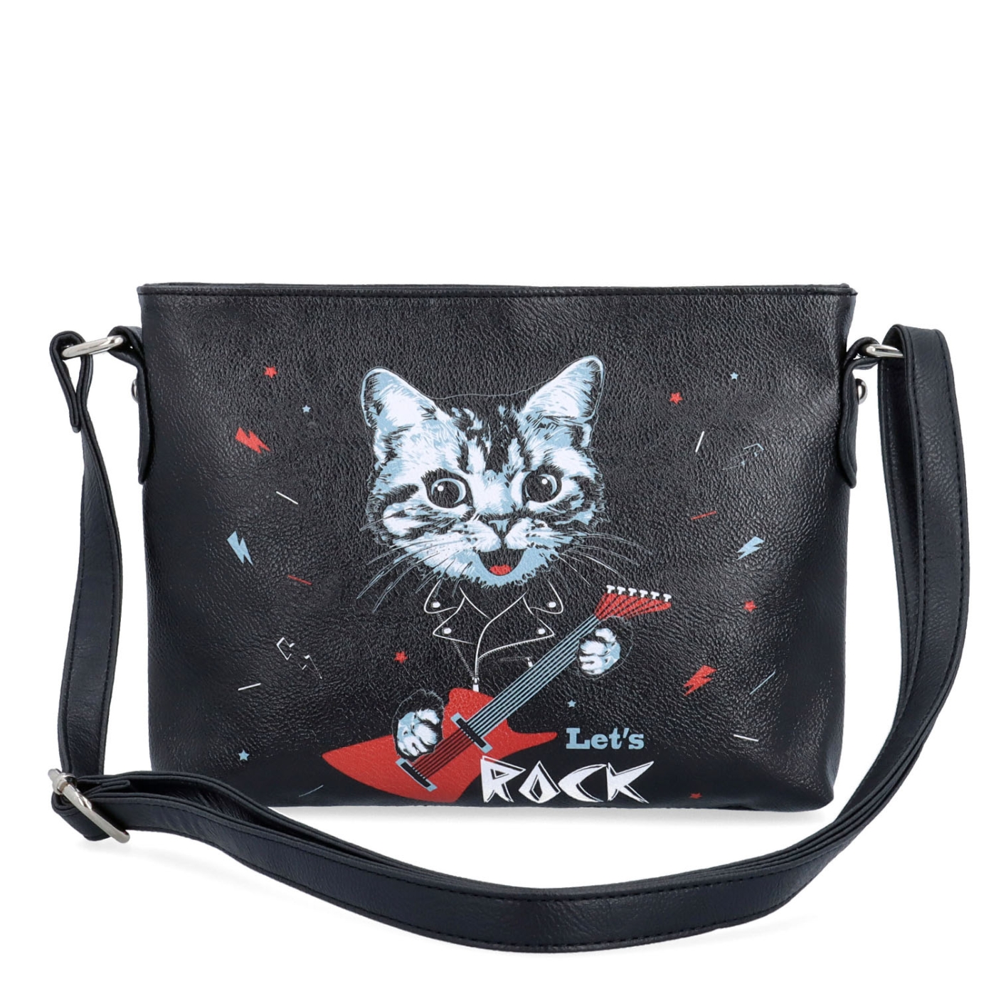 Crossbody kabelka s veselým potiskem Indee materiál syntetická kůže zapínání na zip barva multicolor velikost malá 9306 04 C