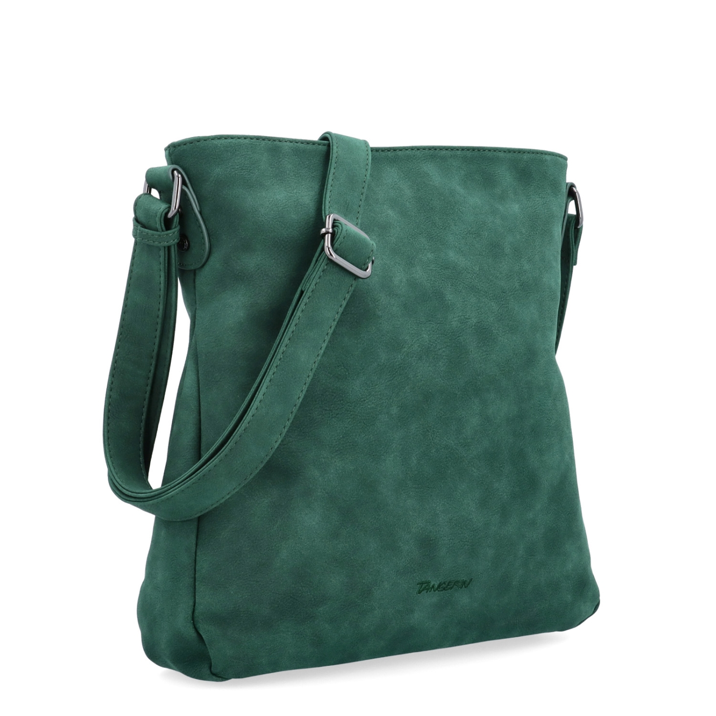 Stylová crossbody kabelka s čistým designem Tangerin materiál syntetická kůže zapínání na zip barva zelená velikost střední 1101 TZE