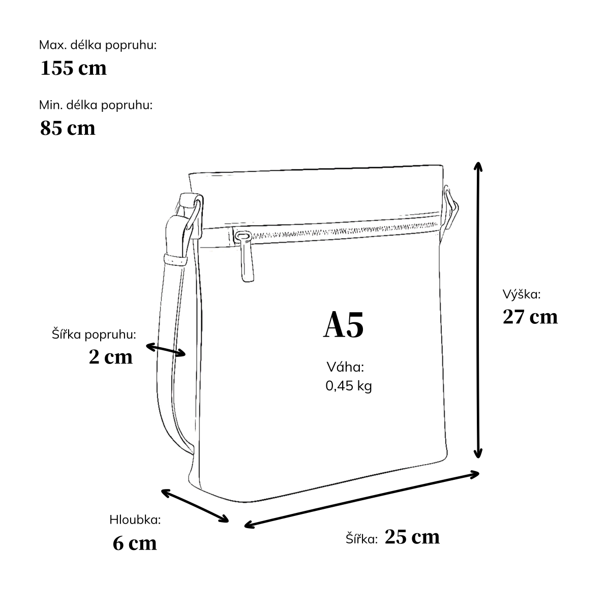 Menší crossbody kabelka Tangerin materiál syntetická kůže zapínání na zip barva vínová velikost střední 8022 BO Rozměry