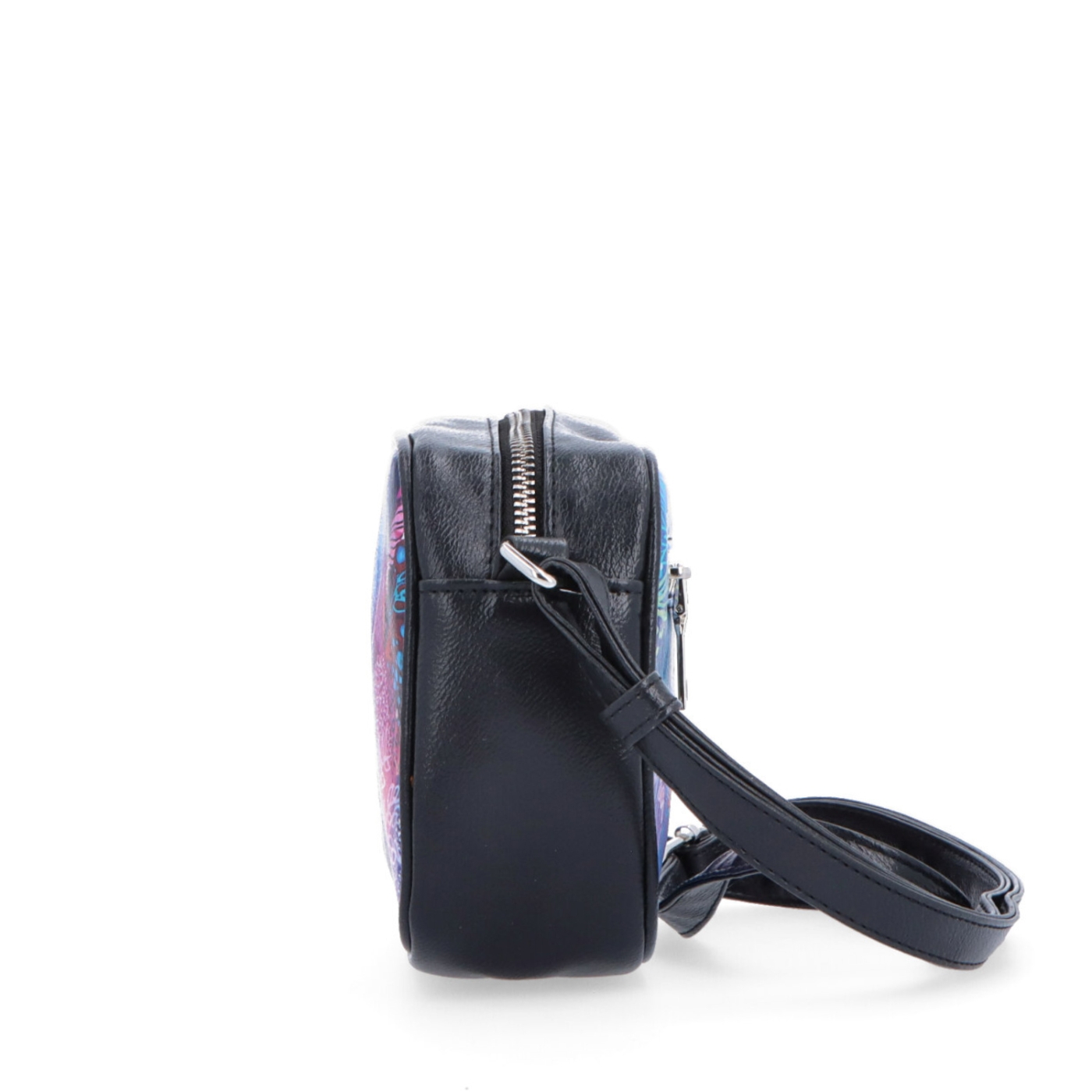 Moderní kabelka s veselým potiskem Indee materiál syntetická kůže zapínání na zip barva multicolor velikost malá 9304 03 C