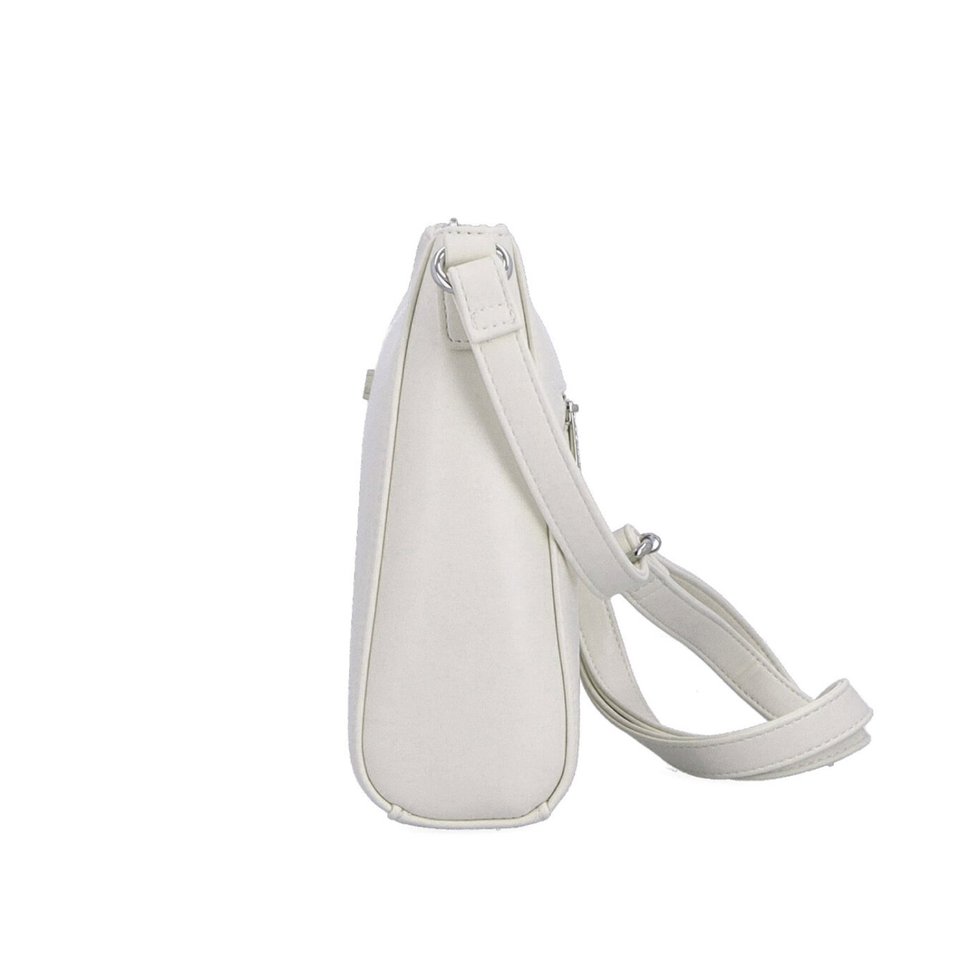 Minimalistická crossbody kabelka do města Le Sands materiál syntetická kůže zapínání na zip barva béžová velikost malá 7706 BE Z boku