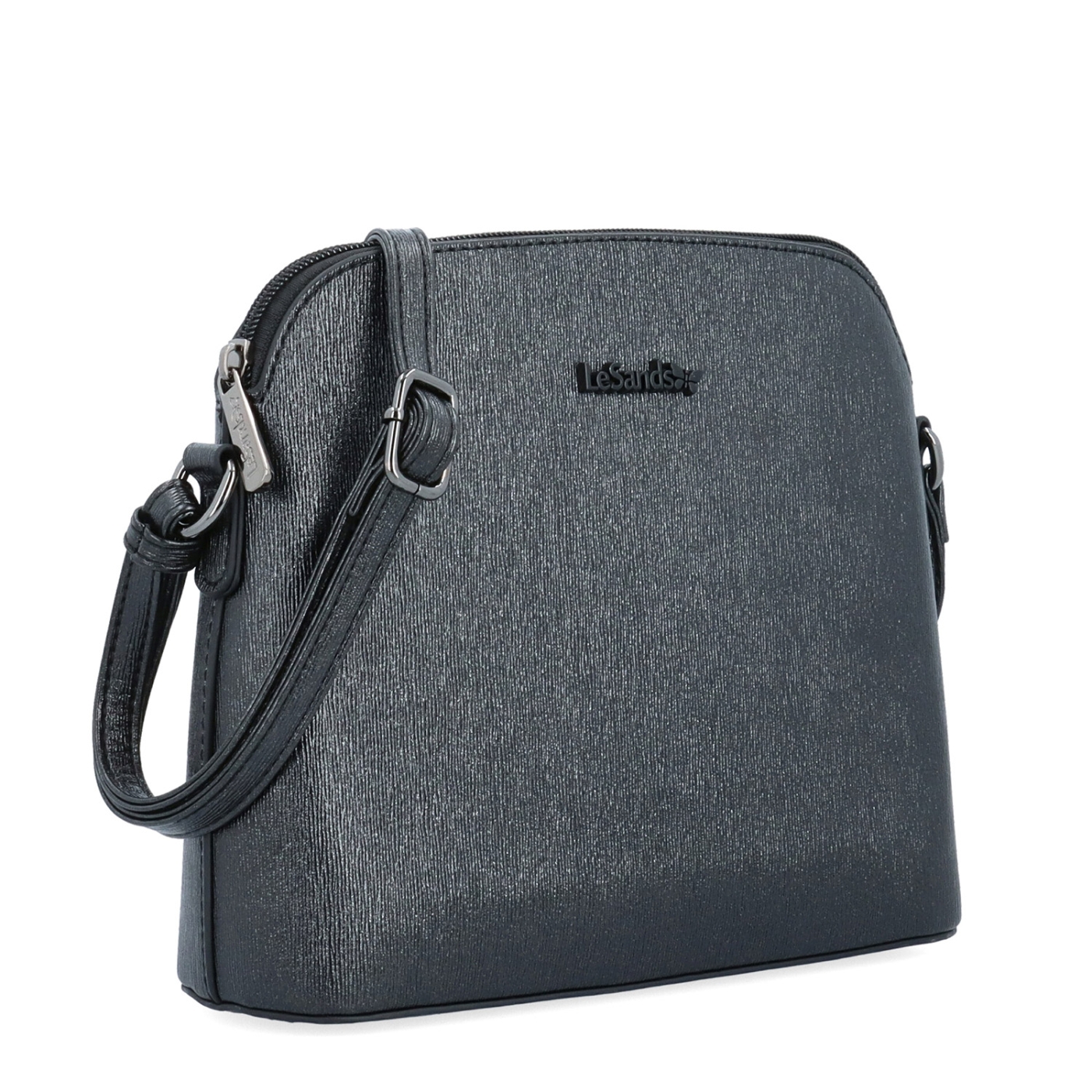 Elegantní crossbody kabelka s čistým designem LeSands materiál syntetická kůže zapínání na zip barva černá velikost malá 4607 C