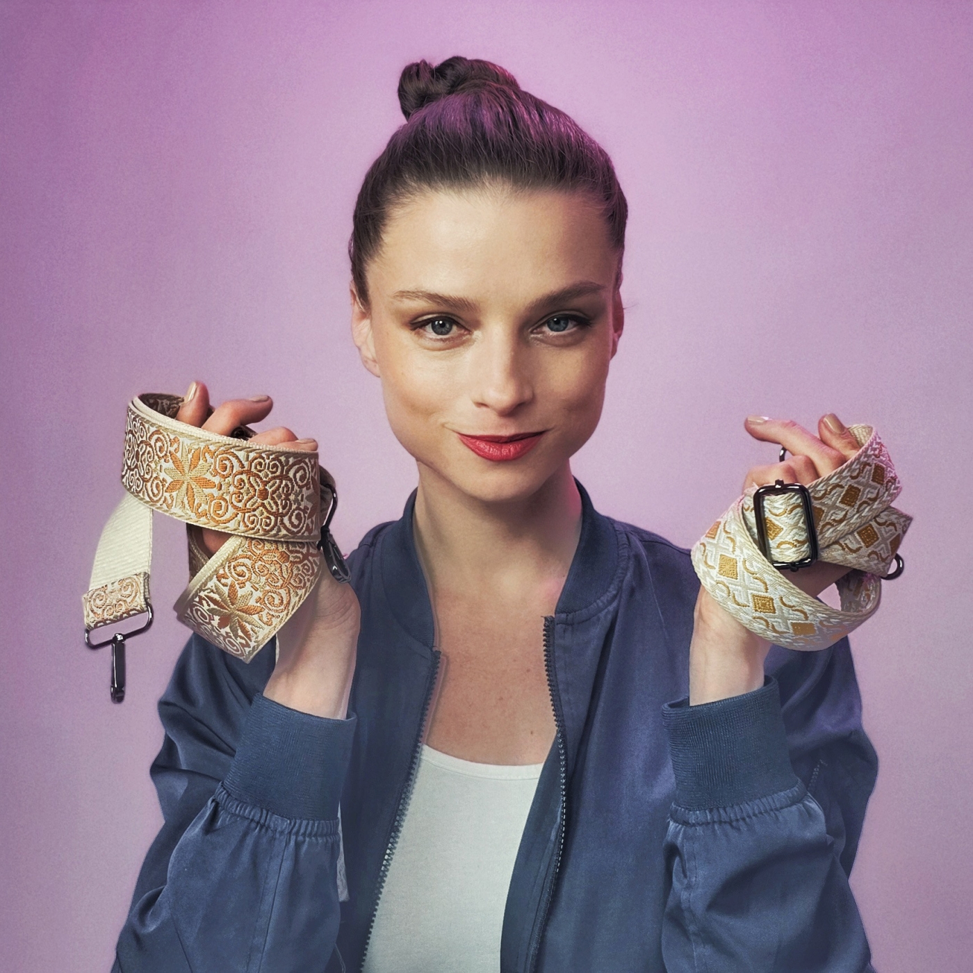 Náhradní popruh na kabelku se vzorem Indee materiál textil barva multicolor P150 - 006 Lifestyle