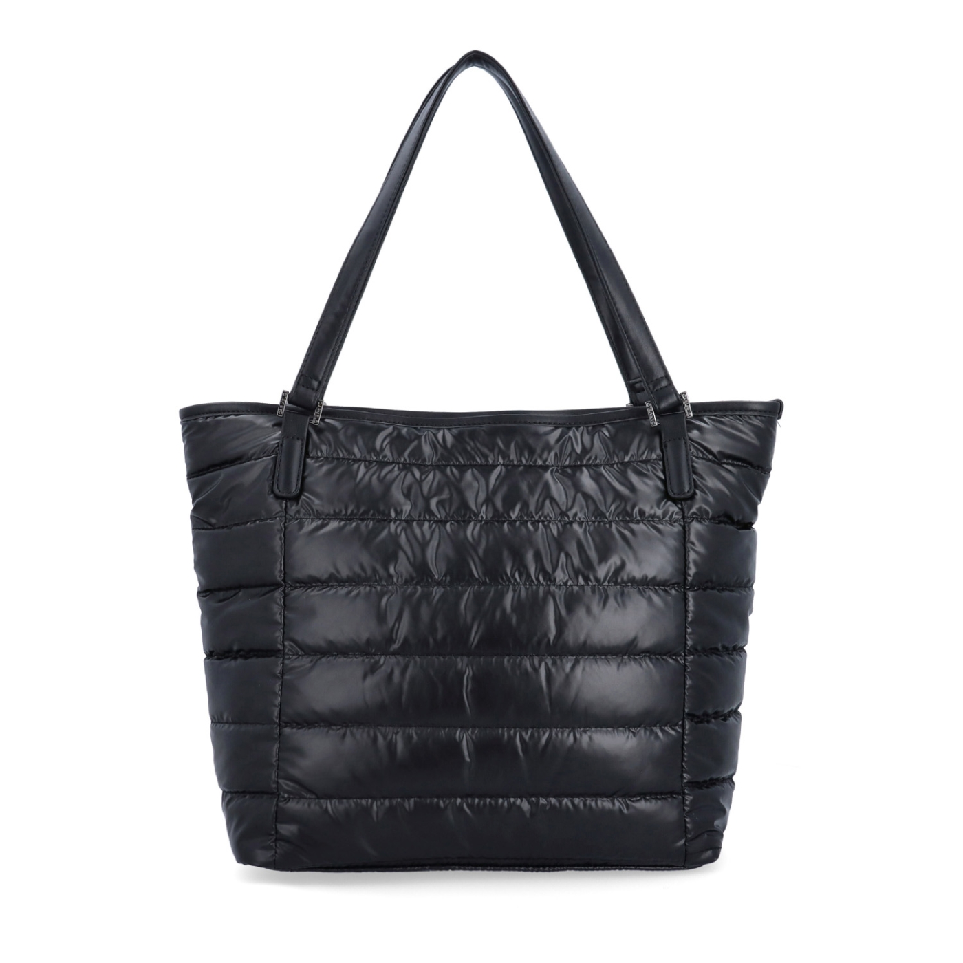Shopperka přes rameno z nadýchaného materiálu Carmelo materiál nylon zapínání na zip barva černá velikost velká 4385 C Zepředu