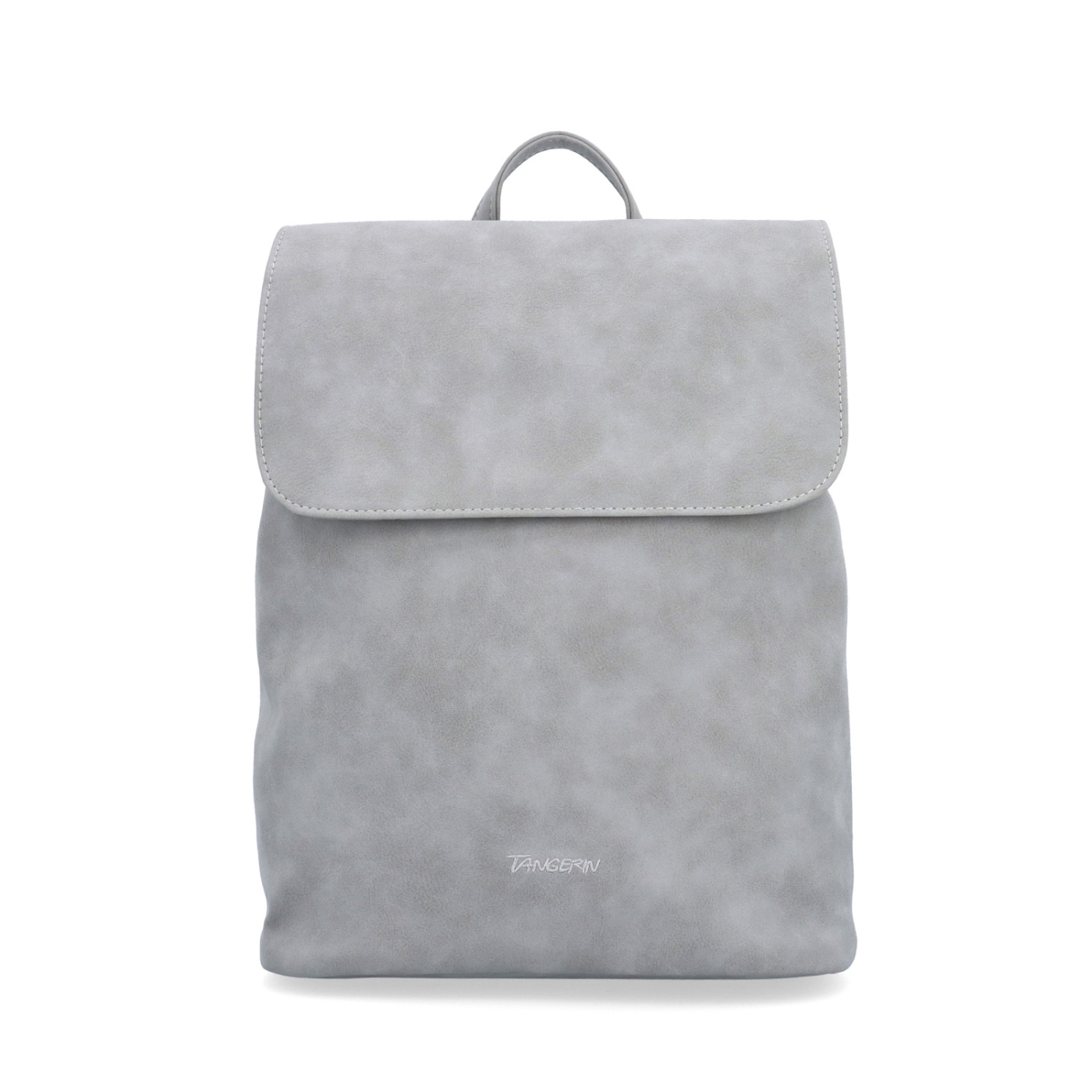 Elegantní městský batoh ze syntetiky Tangerin materiál syntetická kůže zapínání na zip barva šedá velikost střední 1100 SS Zepředu