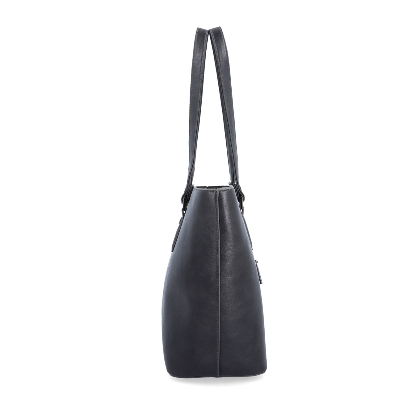 Prostorná shopper kabelka s čistým designem Le Sands materiál syntetická kůže zapínání na zip barva šedá velikost velká 7719 TS Z boku