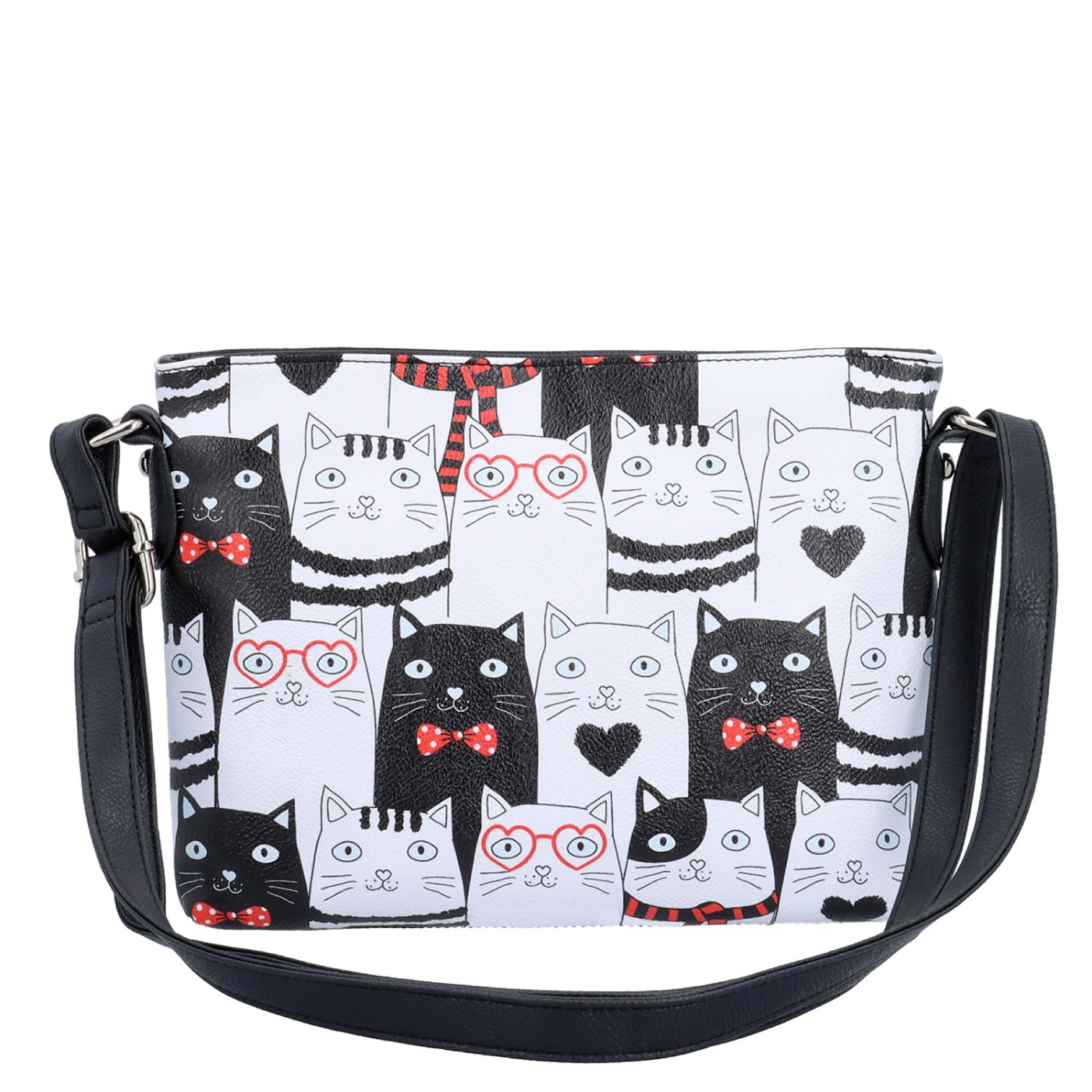 Crossbody kabelka s veselým potiskem Indee materiál syntetická kůže zapínání na zip barva multicolor velikost malá 9306 01 C