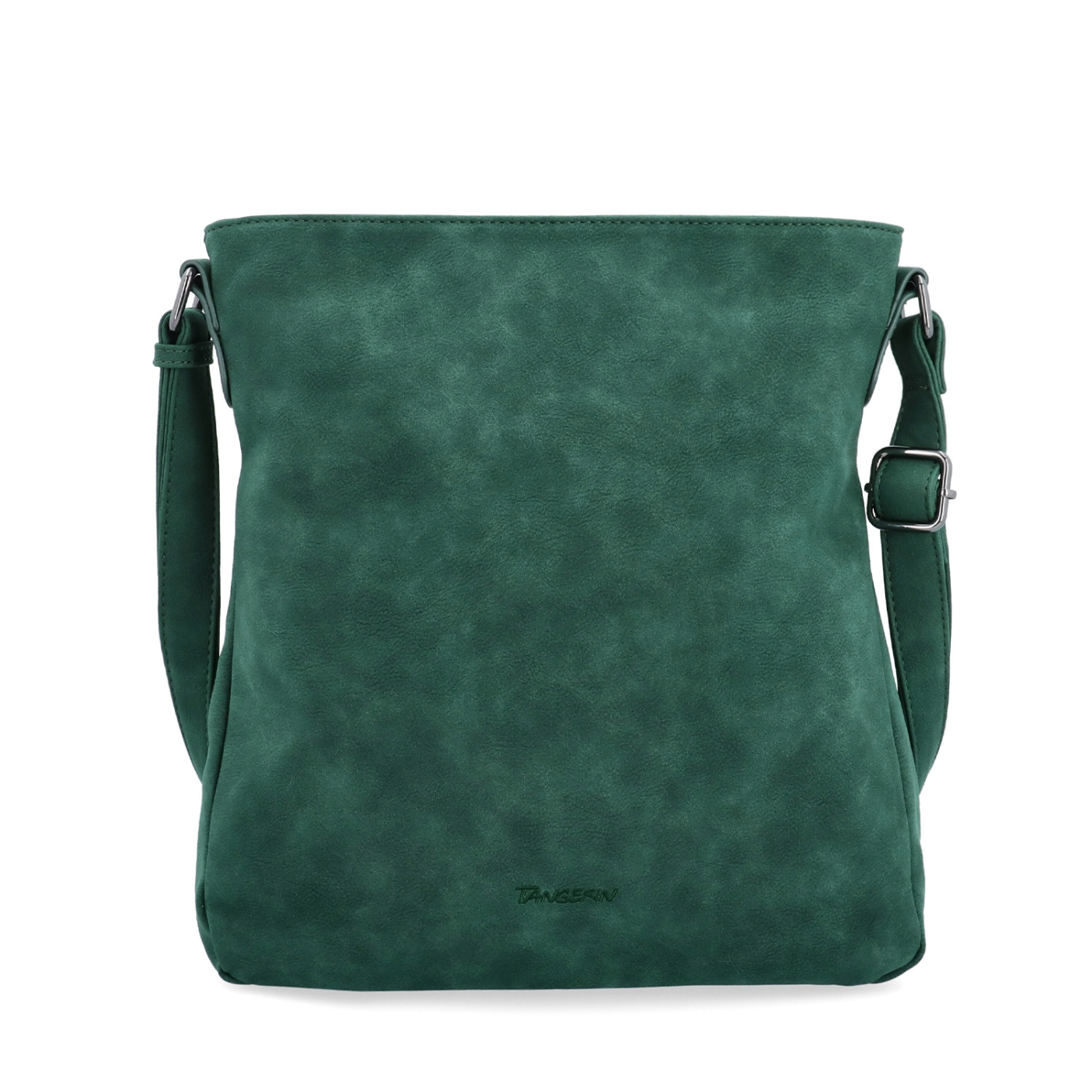 Stylová crossbody kabelka s čistým designem Tangerin materiál syntetická kůže zapínání na zip barva zelená velikost střední 1101 TZE Zepředu