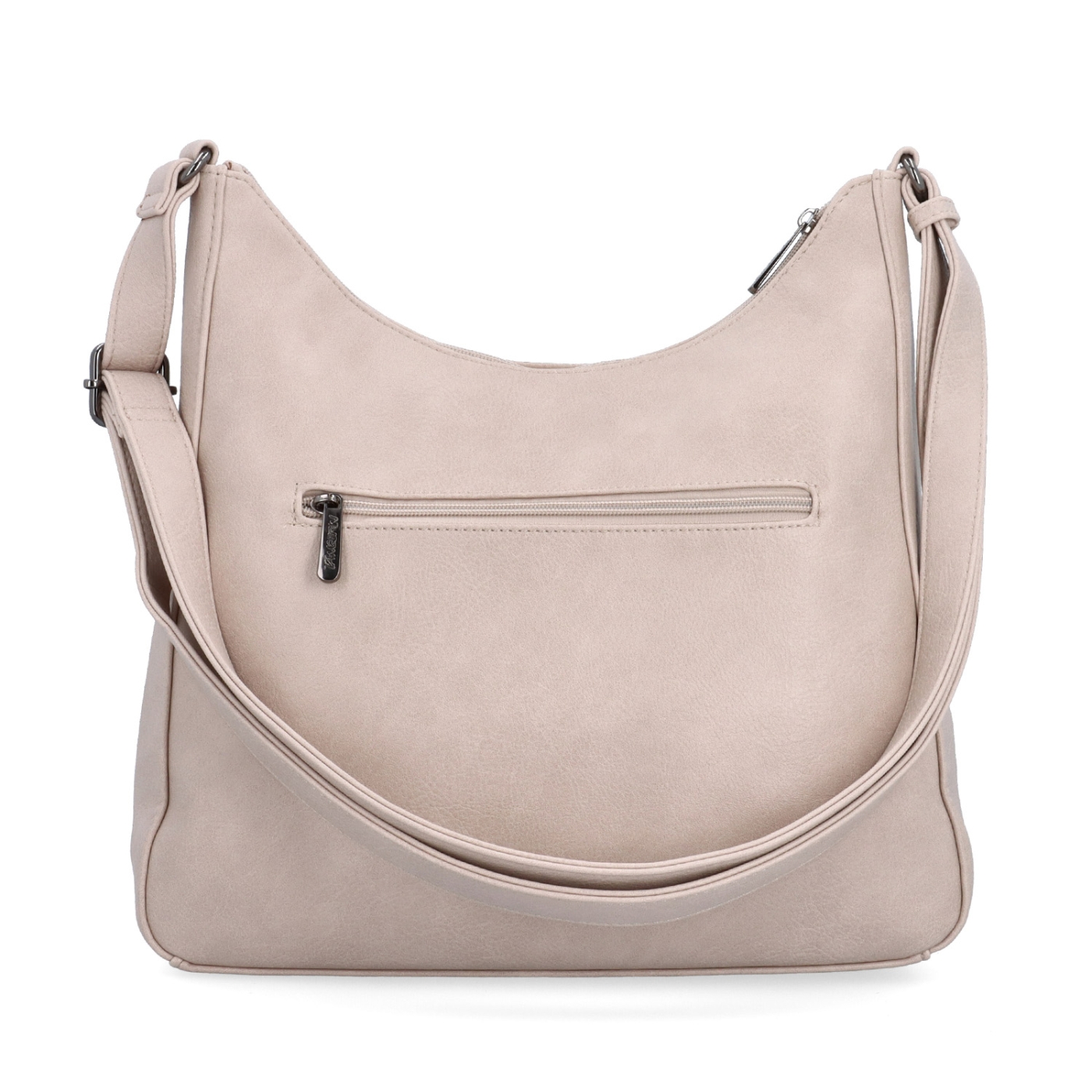 Městská crossbody kabelka ze syntetické kůže Tangerin materiál syntetická kůže zapínání na zip barva růžová velikost střední 8046 LI Zezadu